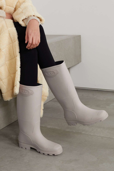 Tod's Logo-appliquéd PVC rain boots outlook