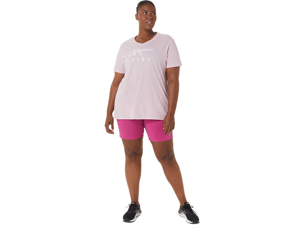 WOMEN'S ASICS STRIPES V-NECK - 4