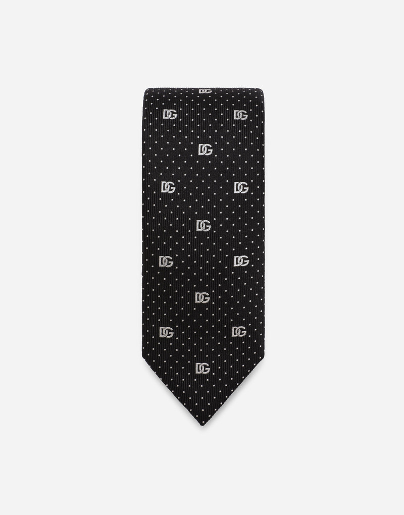 Dolce & Gabbana Silk jacquard tie with DG logo outlook