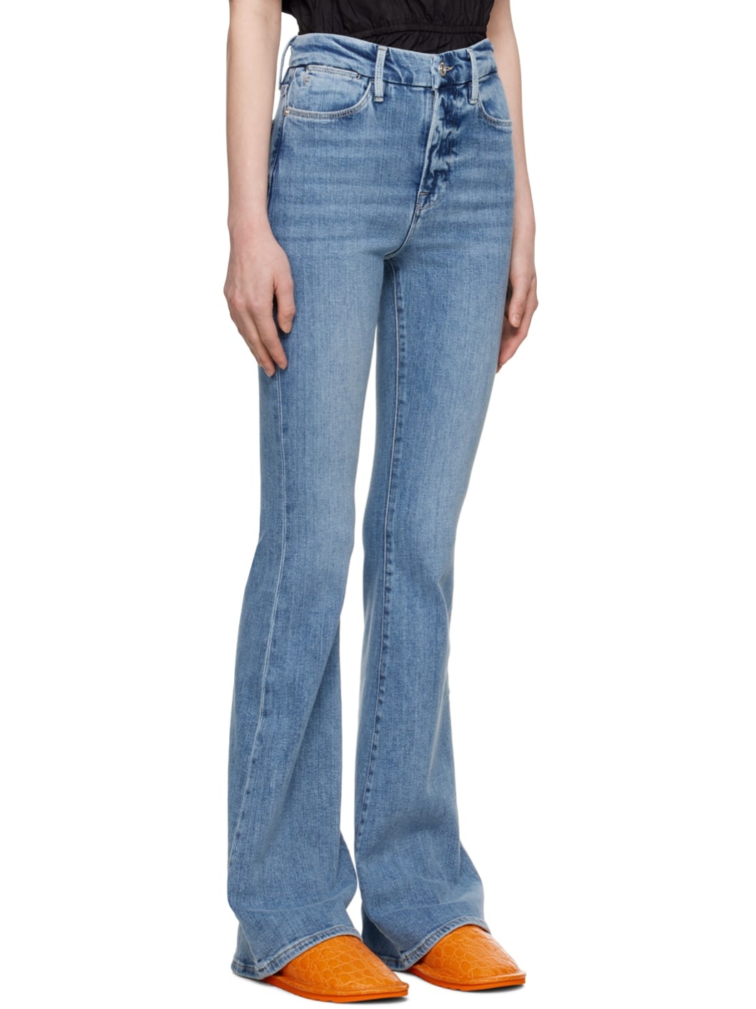 Blue 'Le Super High Flare' Jeans - 2