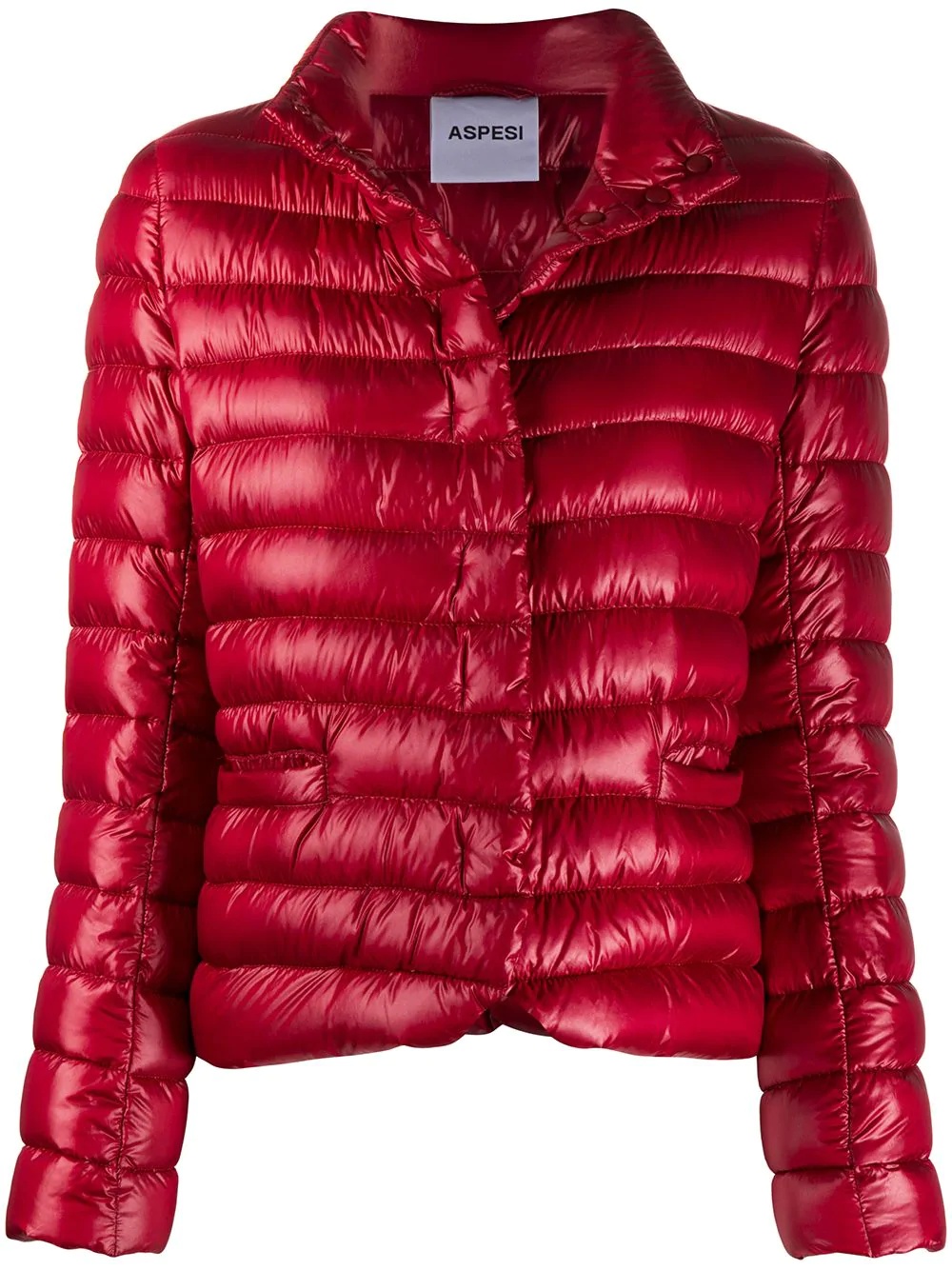 fitted puffer down jacket - 1