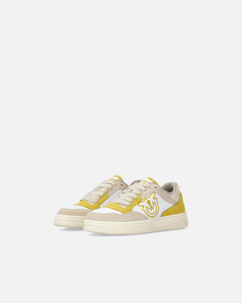 FLAT LEATHER SNEAKERS WITH CONTRASTING LOGO 6