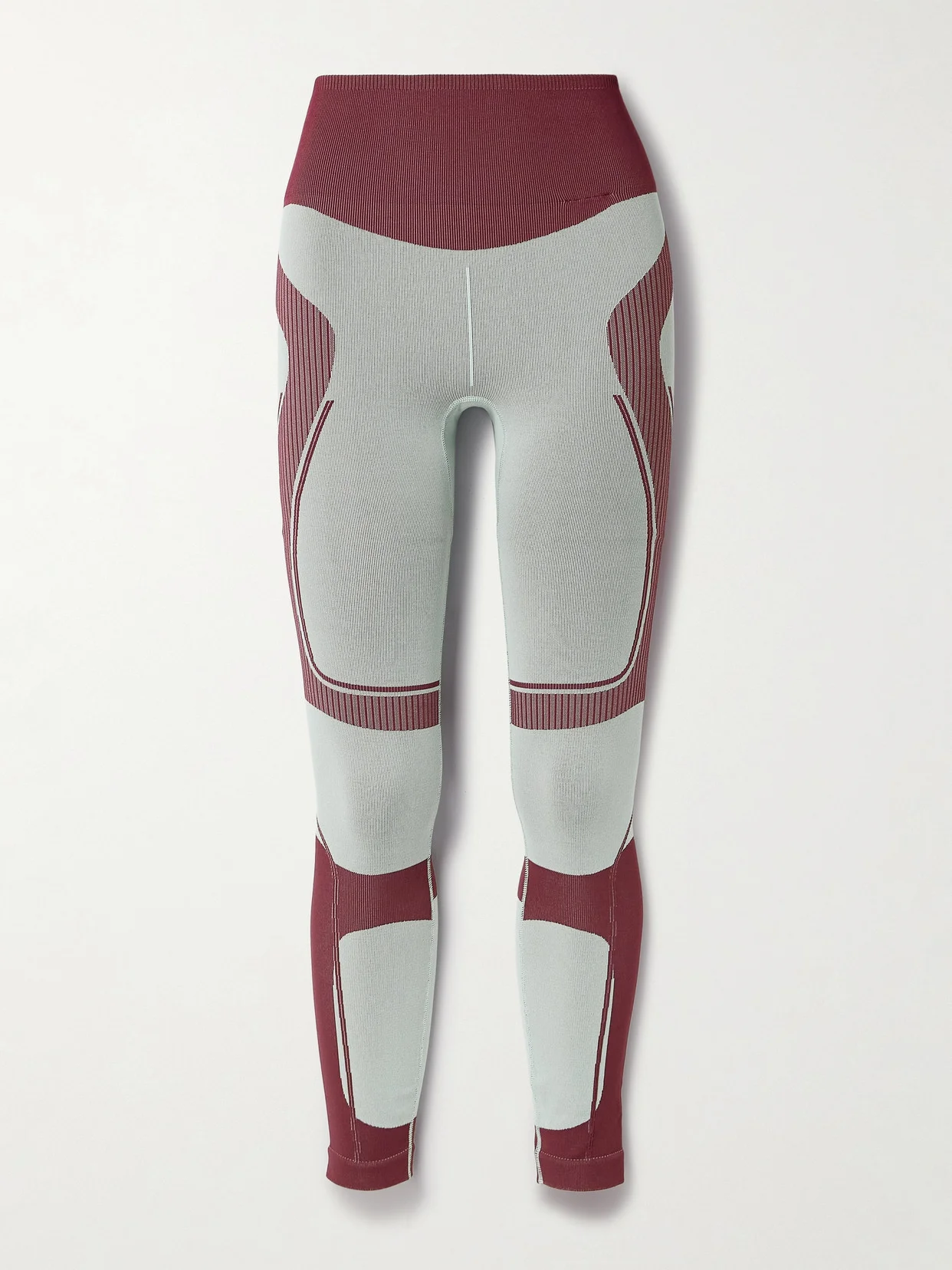 Truenature Ribbed Stretch Recycled Jacquard-knit Leggings - 1