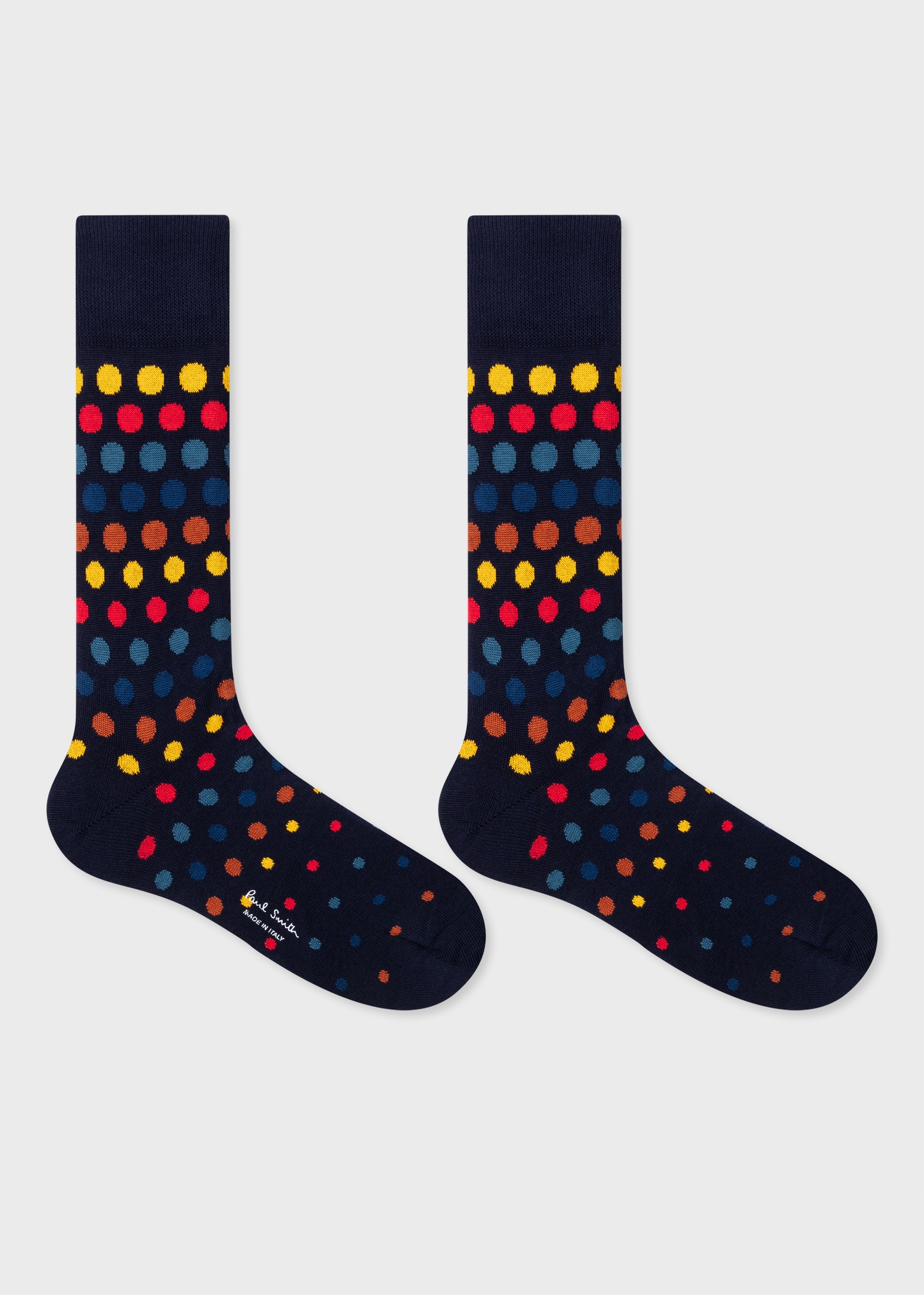 Multi Colour Cotton Polka Dot Socks Three Pack - 3