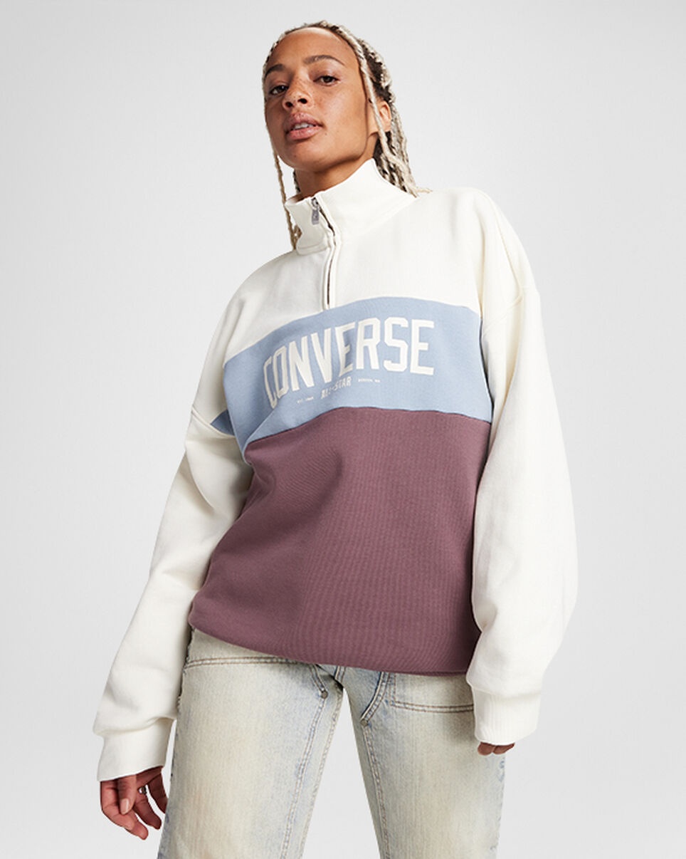 Half-Zip Colorblocked Pullover - 1