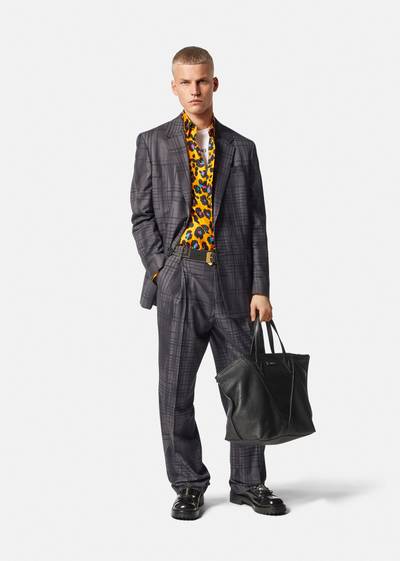 VERSACE Metropolitano Check Wool Blazer outlook