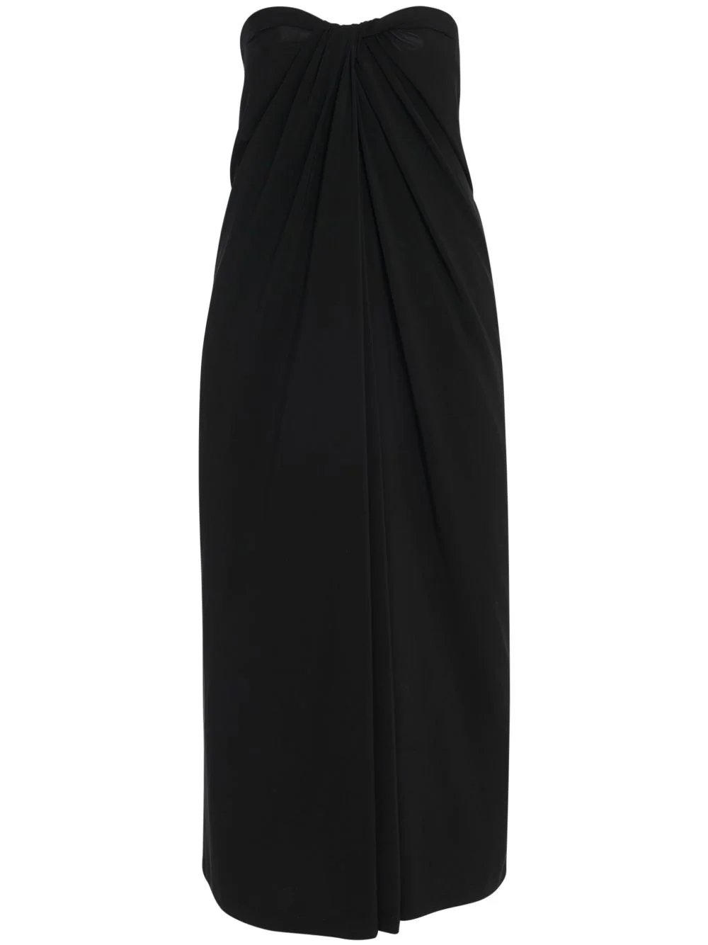 twist strapless maxi dress - 1