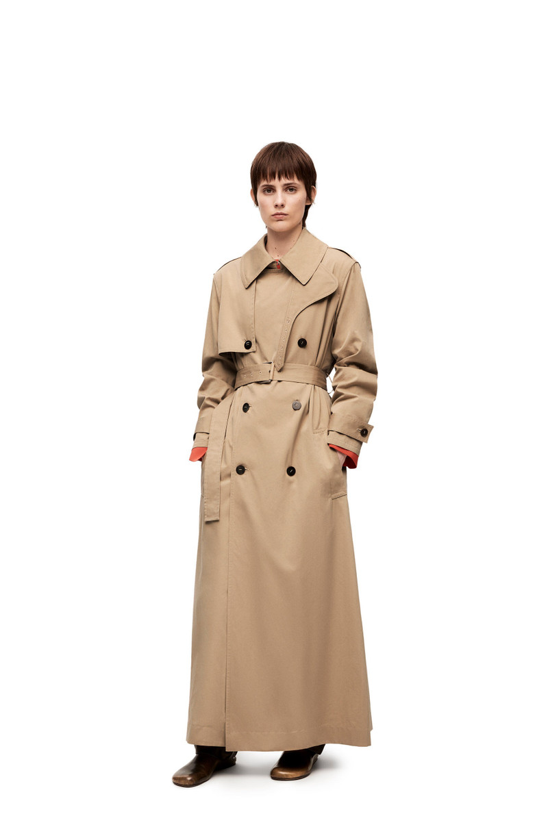 Trench coat in cotton and silk 3