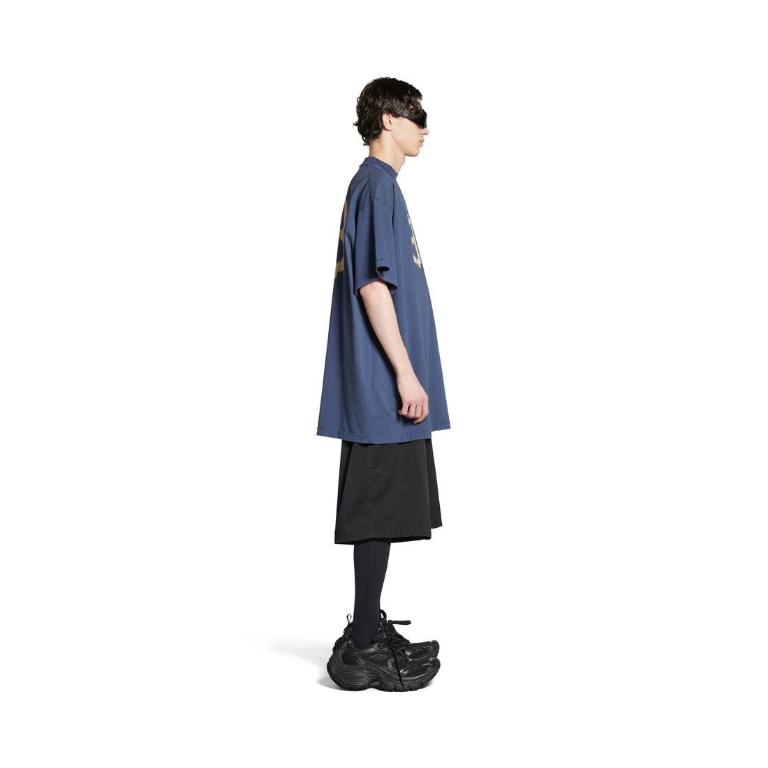 Crypto T-shirt Oversized in Blue - 3