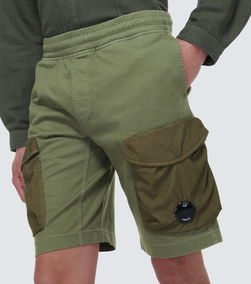 Cotton jersey cargo shorts - 5