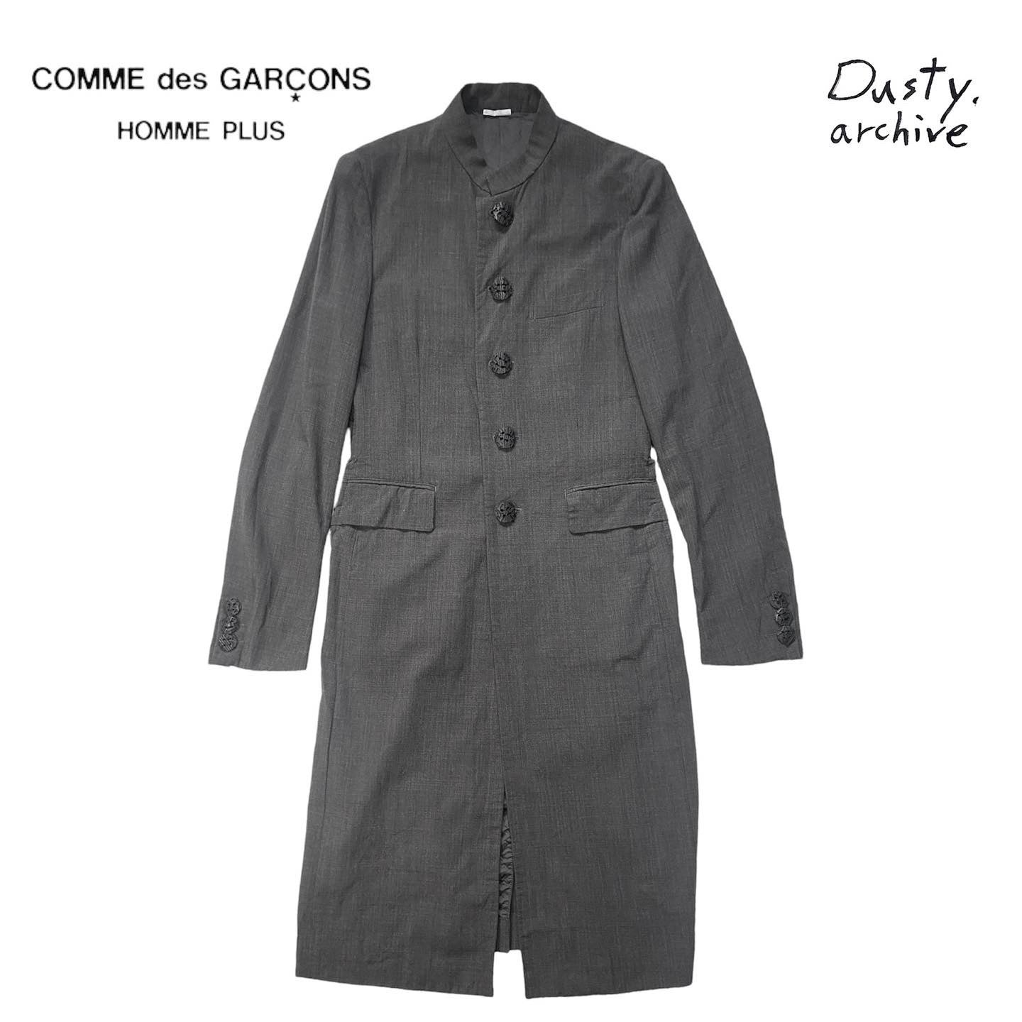 Comme des garçons Homme plus cut-out wool long coat S - 6