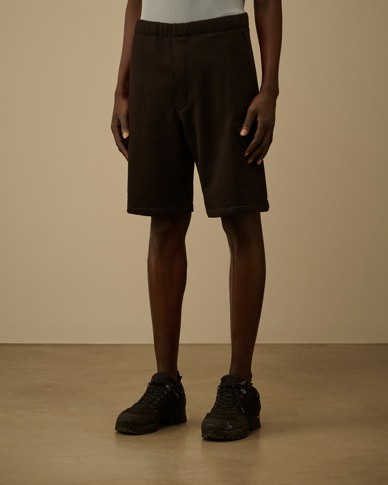 Diagonal Raised Fleece Cargo Sweatshorts 3