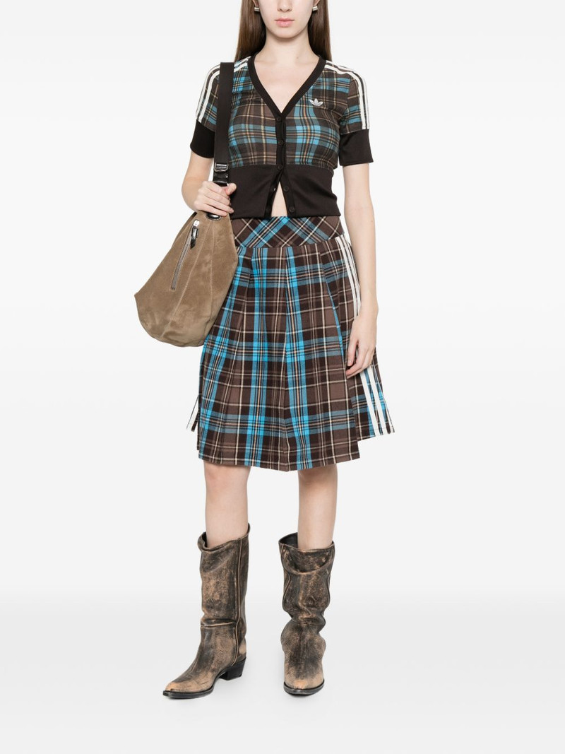 adidas check stripe skirt outlook