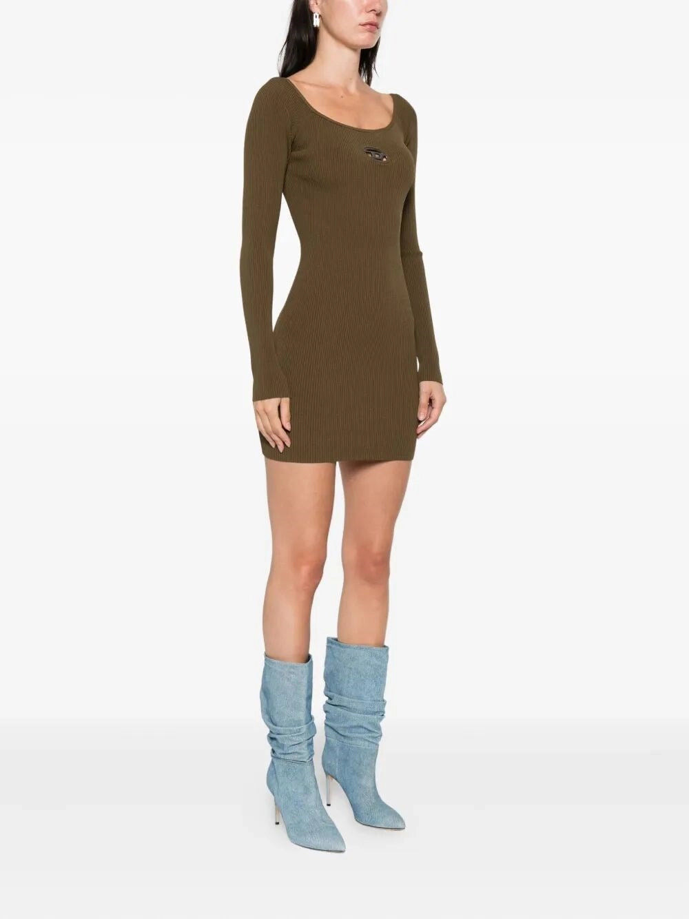 Diesel Women `M-Vera` Off-The-Shoulder Dress In Ribbed Knit - 4
