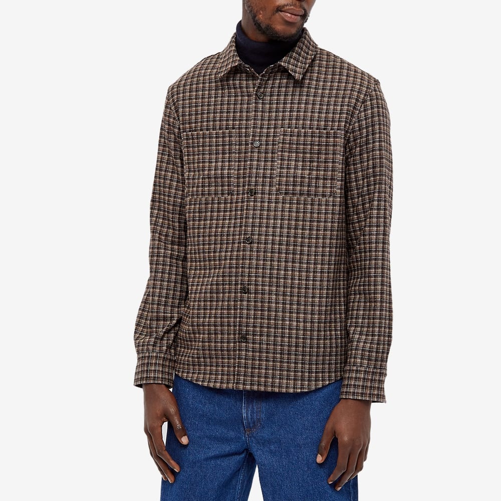 A.P.C. Justin Wool Check Overshirt - 3