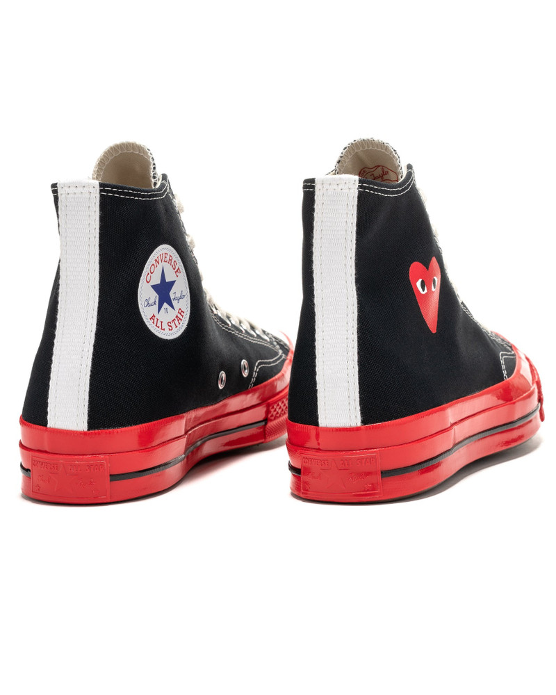 Comme Des Garçons X CONVERSE CHUCK 70 HI RED SOLE BLACK outlook