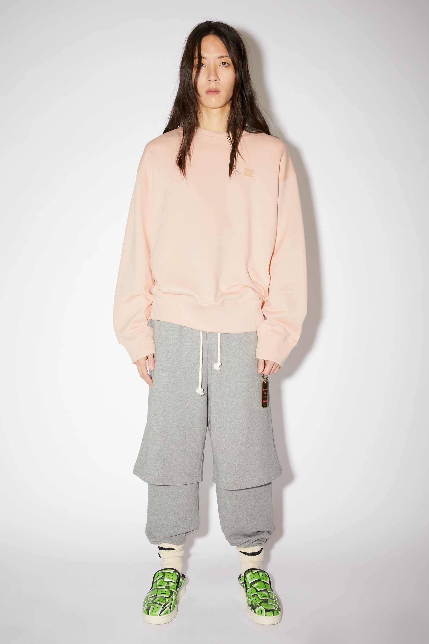 Crew neck sweatshirt - Powder pink - 2