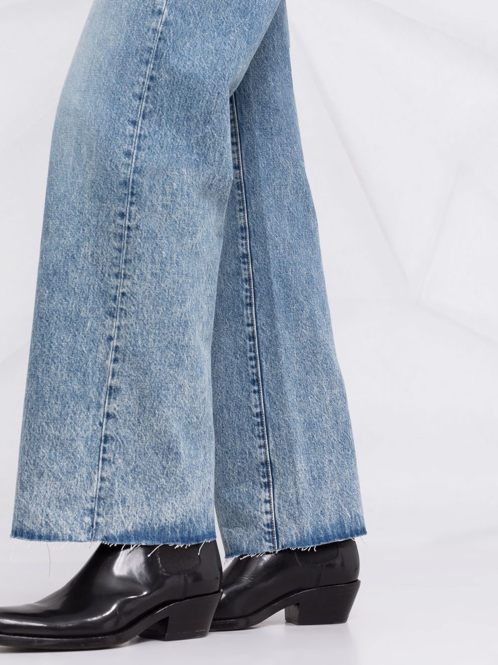 Grace frayed wide-leg jeans - 3