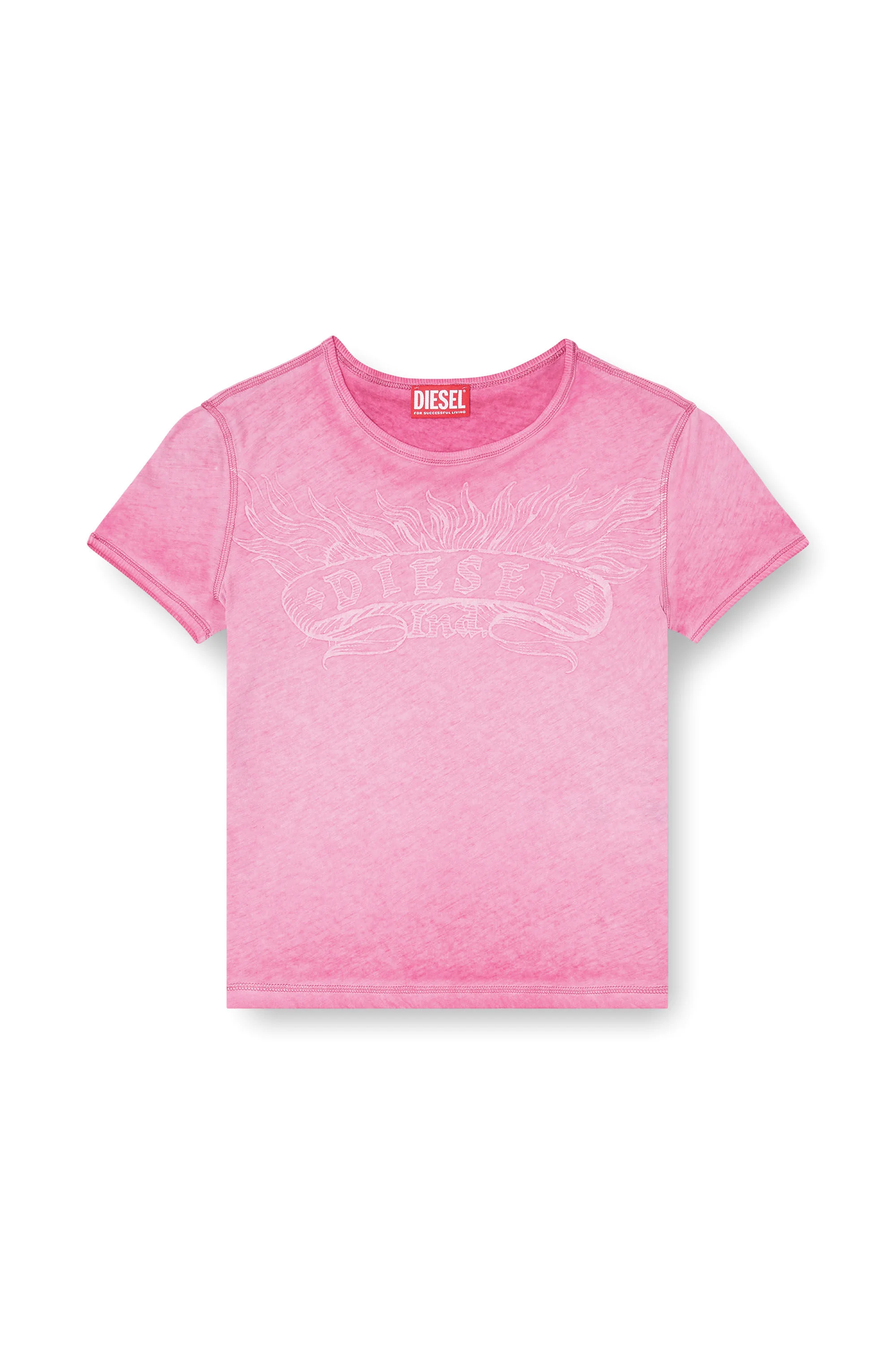 SLIM T-SHIRT WITH TONAL LOGO PRINT - 1