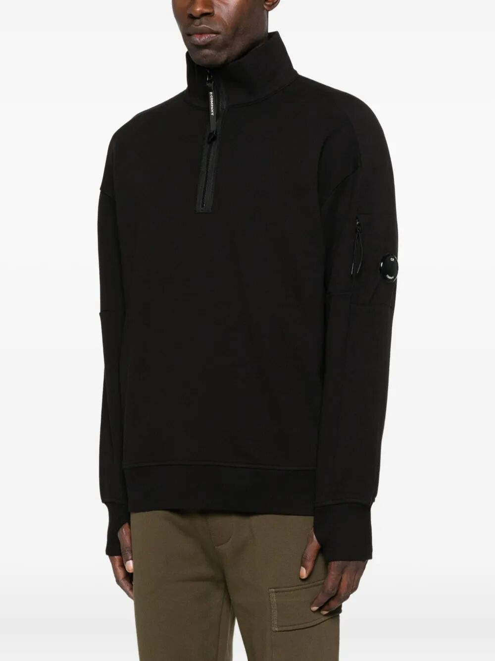 C.P. Company Men Sweatshirts Polo Collar In Diagonal Raised Fleece - 3