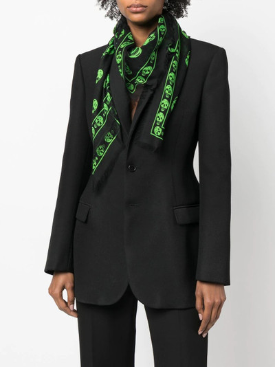 Alexander McQueen skull-print scarf outlook