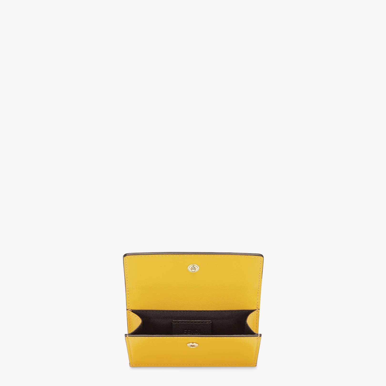 Yellow leather card holder - 3