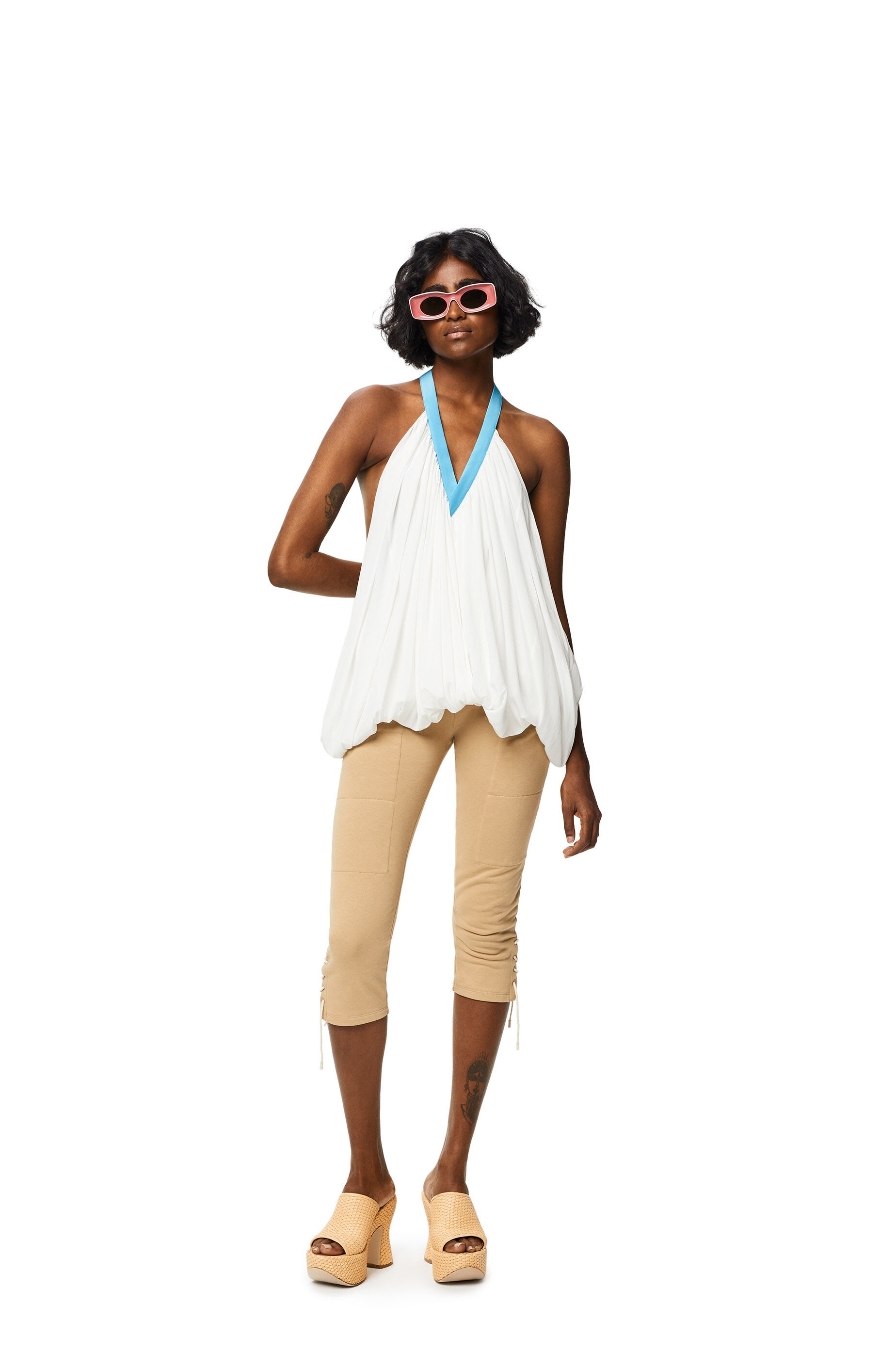 Laced trousers in cotton - 2