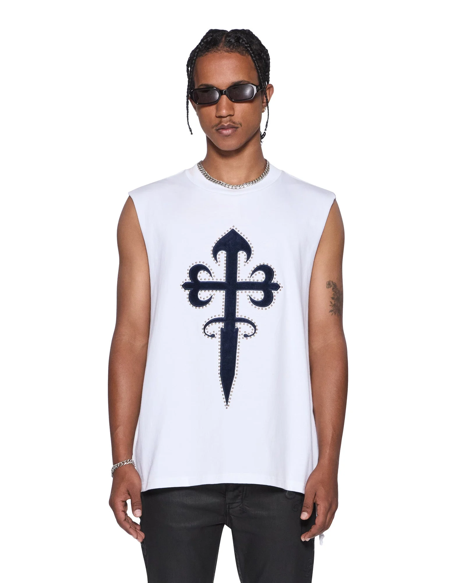 KALIBA EKCESS CUT OFF TEE TRU WHITE - 1
