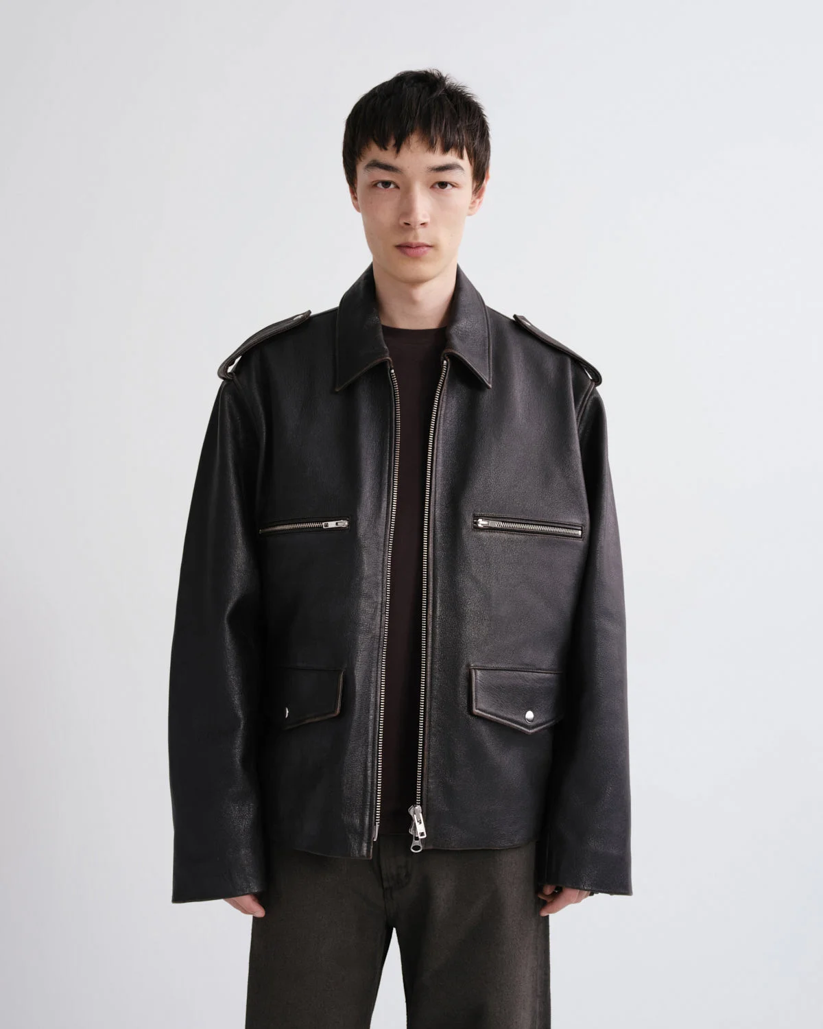RANDALL JACKET IN VINTAGE BLACK - 1