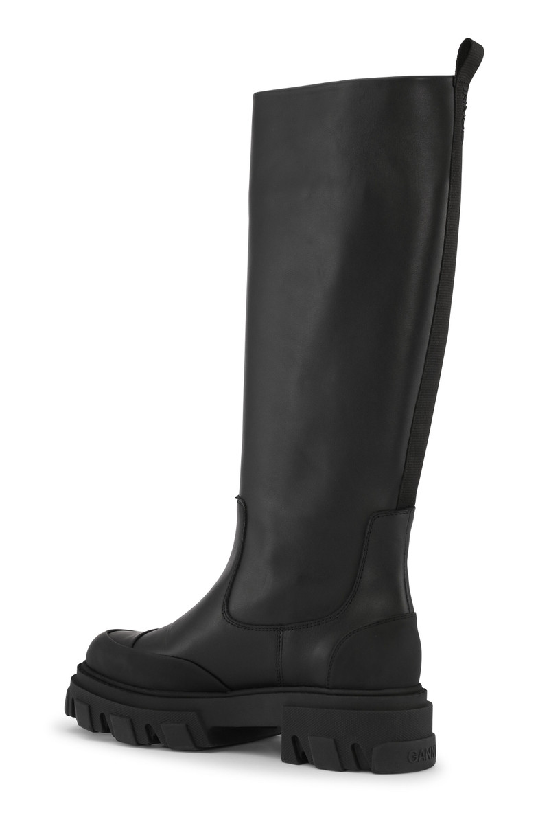 GANNI CLEATED HIGH TUBULAR BOOTS outlook