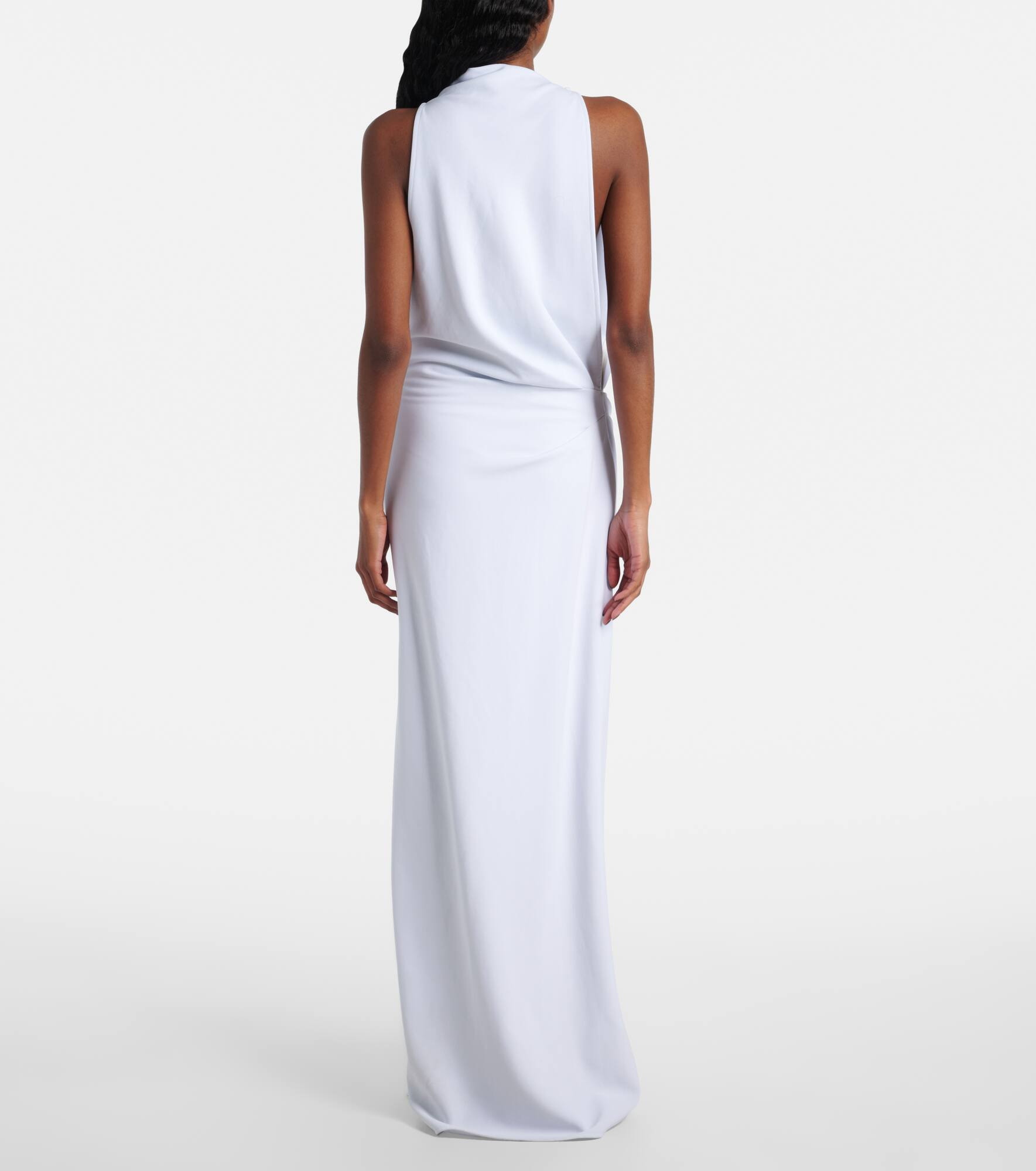 Devyn crêpe draped maxi dress - 3