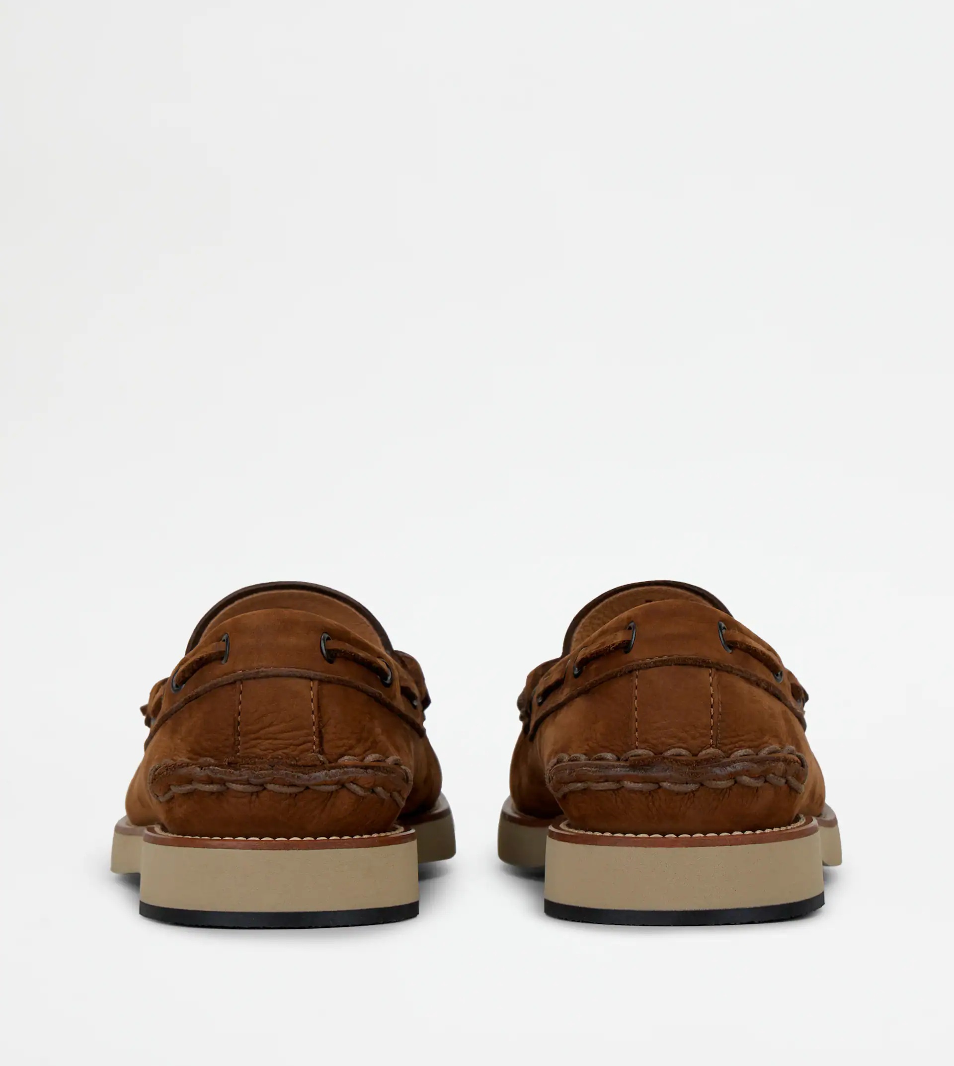 LOAFERS IN NUBUCK - BROWN - 3