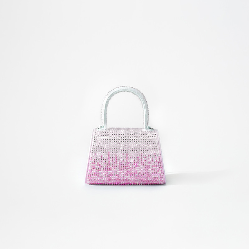 Pink Ombre Rhinestone Bow Micro Bag 3