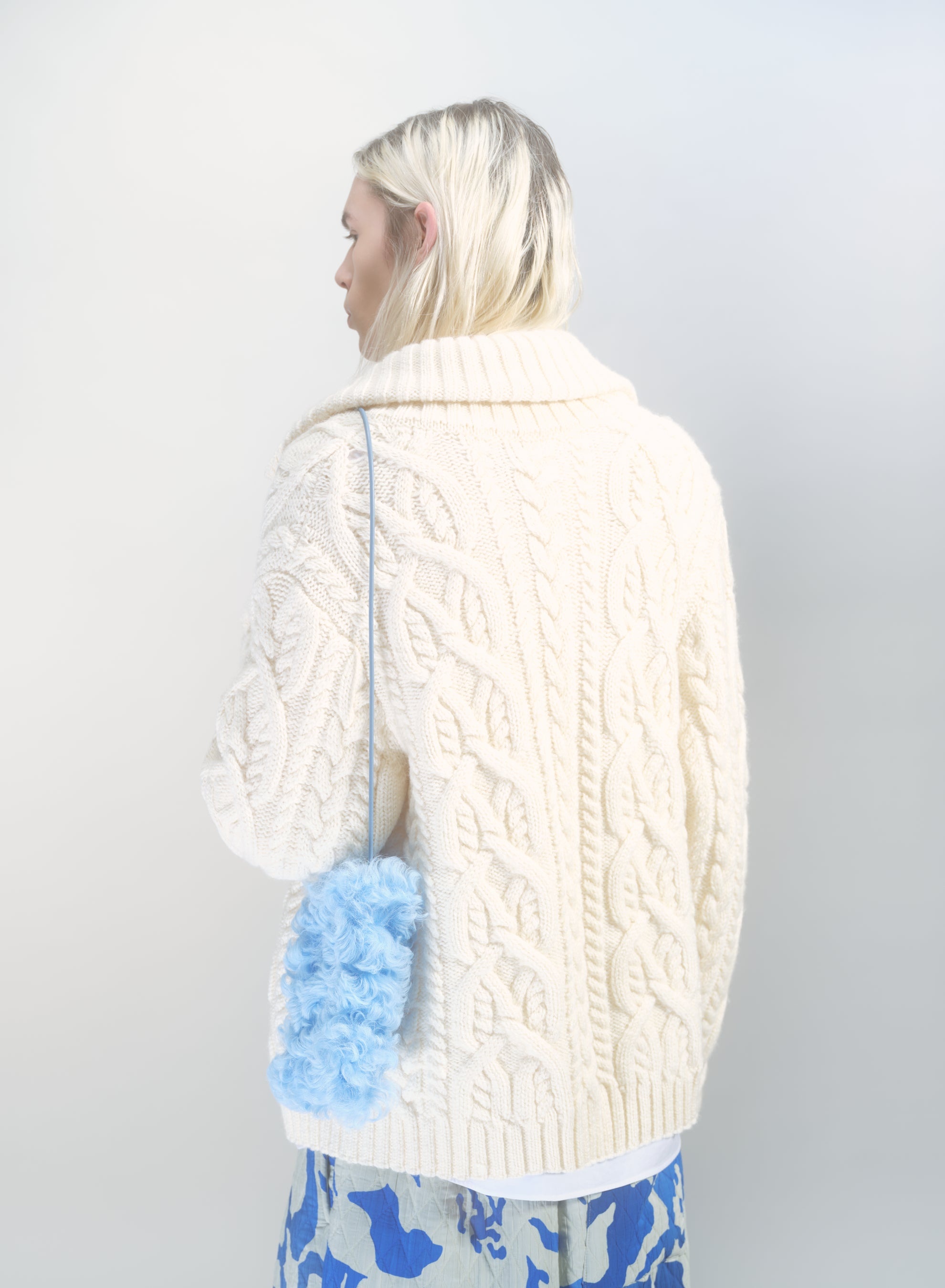 SHEARLING PHONE POUCH - 4