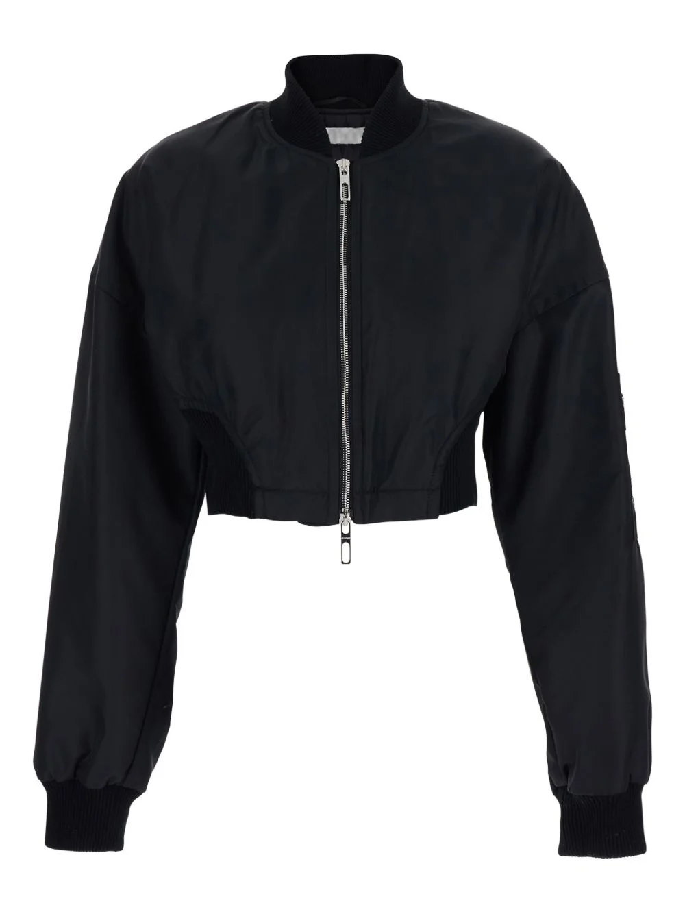 zipped bomber jacket - 1