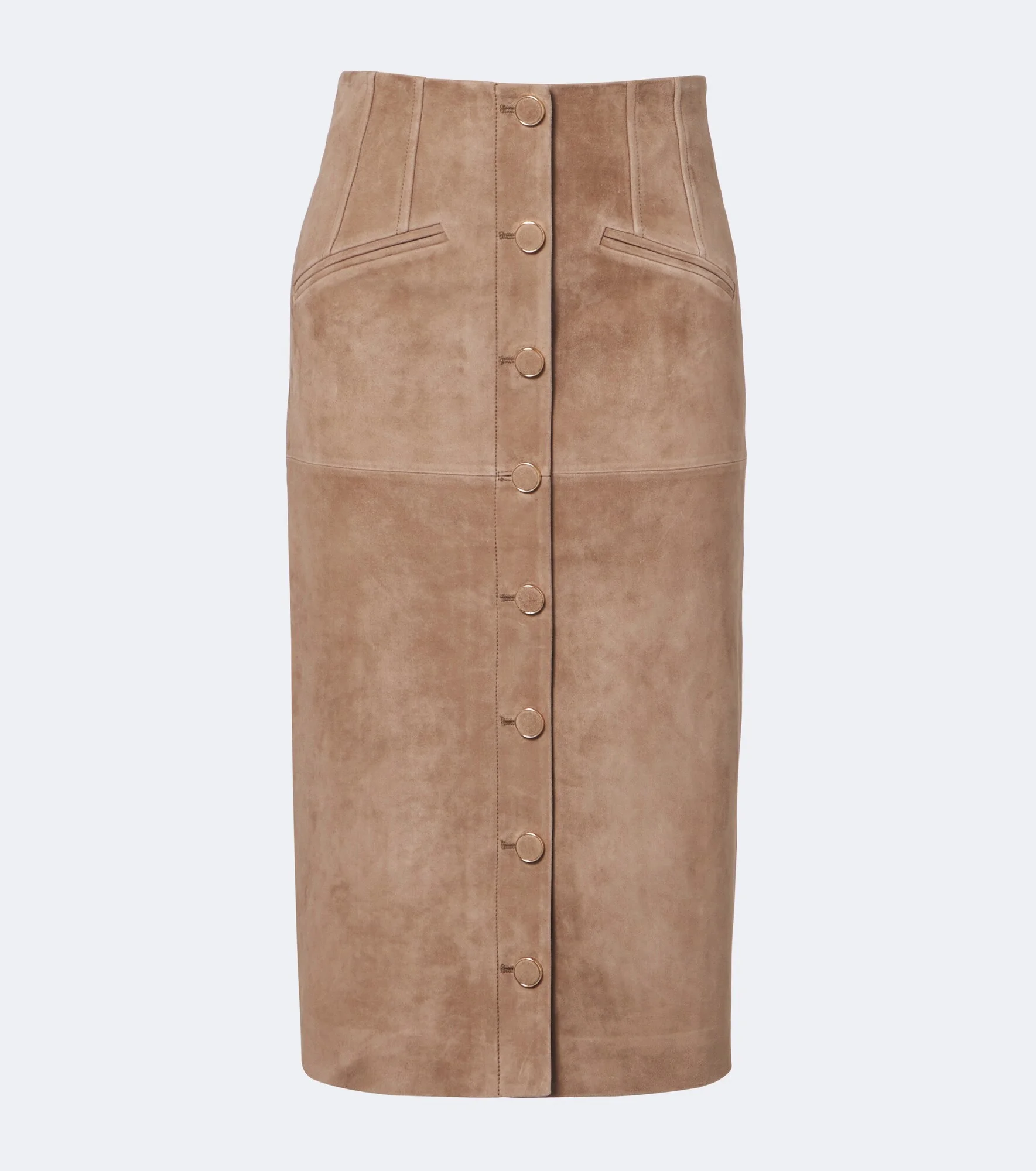Callisian suede midi skirt - 1