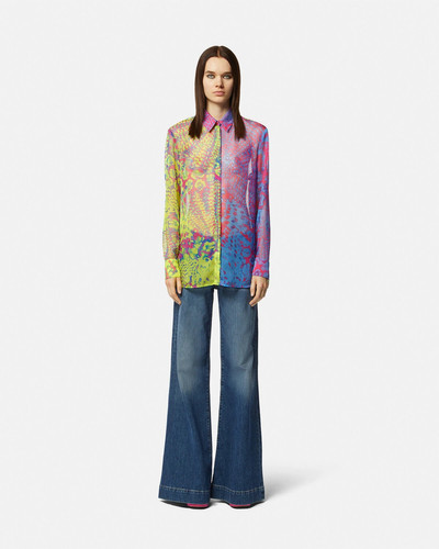 VERSACE JEANS COUTURE Animalier Sheer Shirt outlook