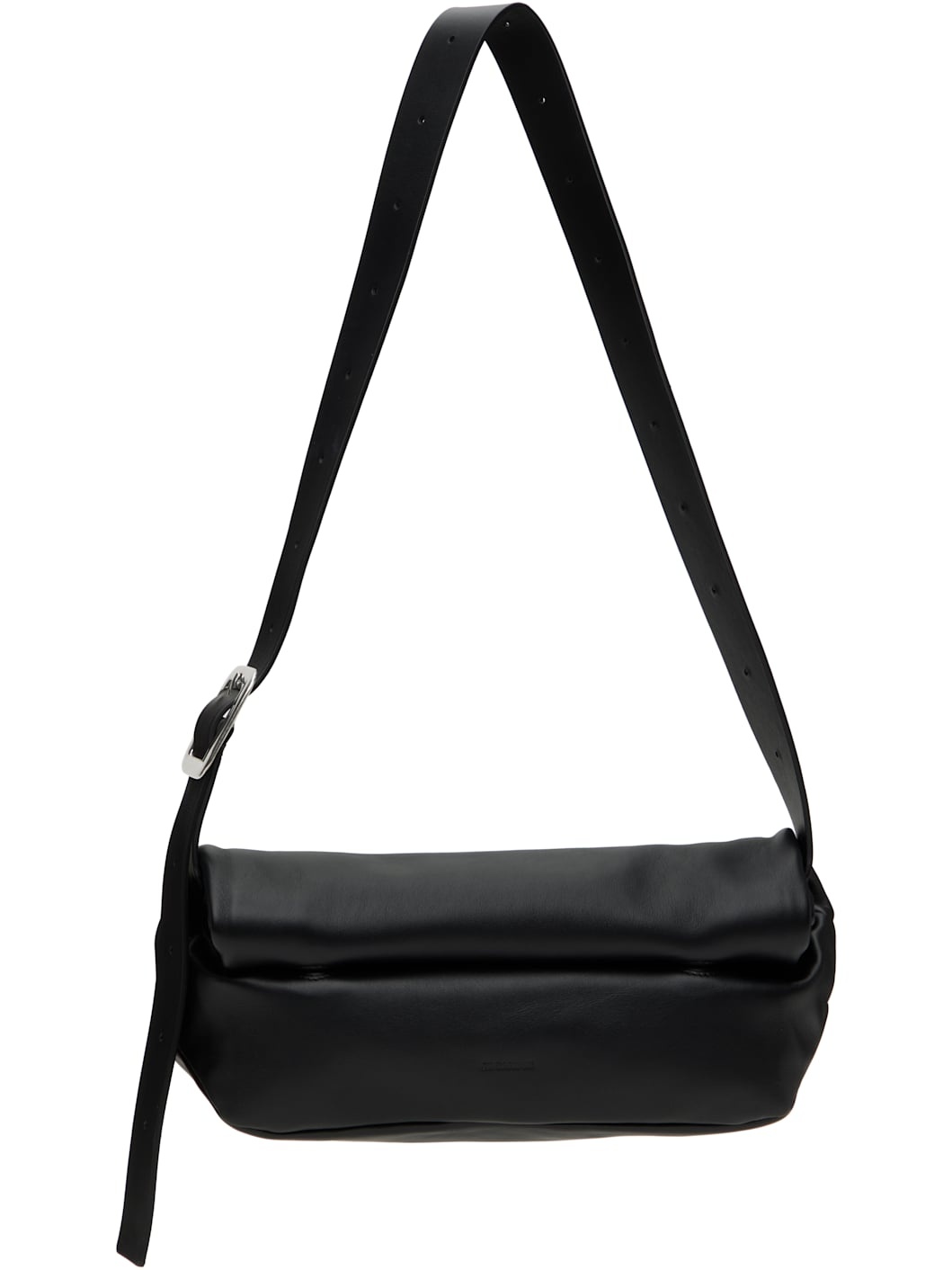 Black Rollup Small Square Belt Bag - 1