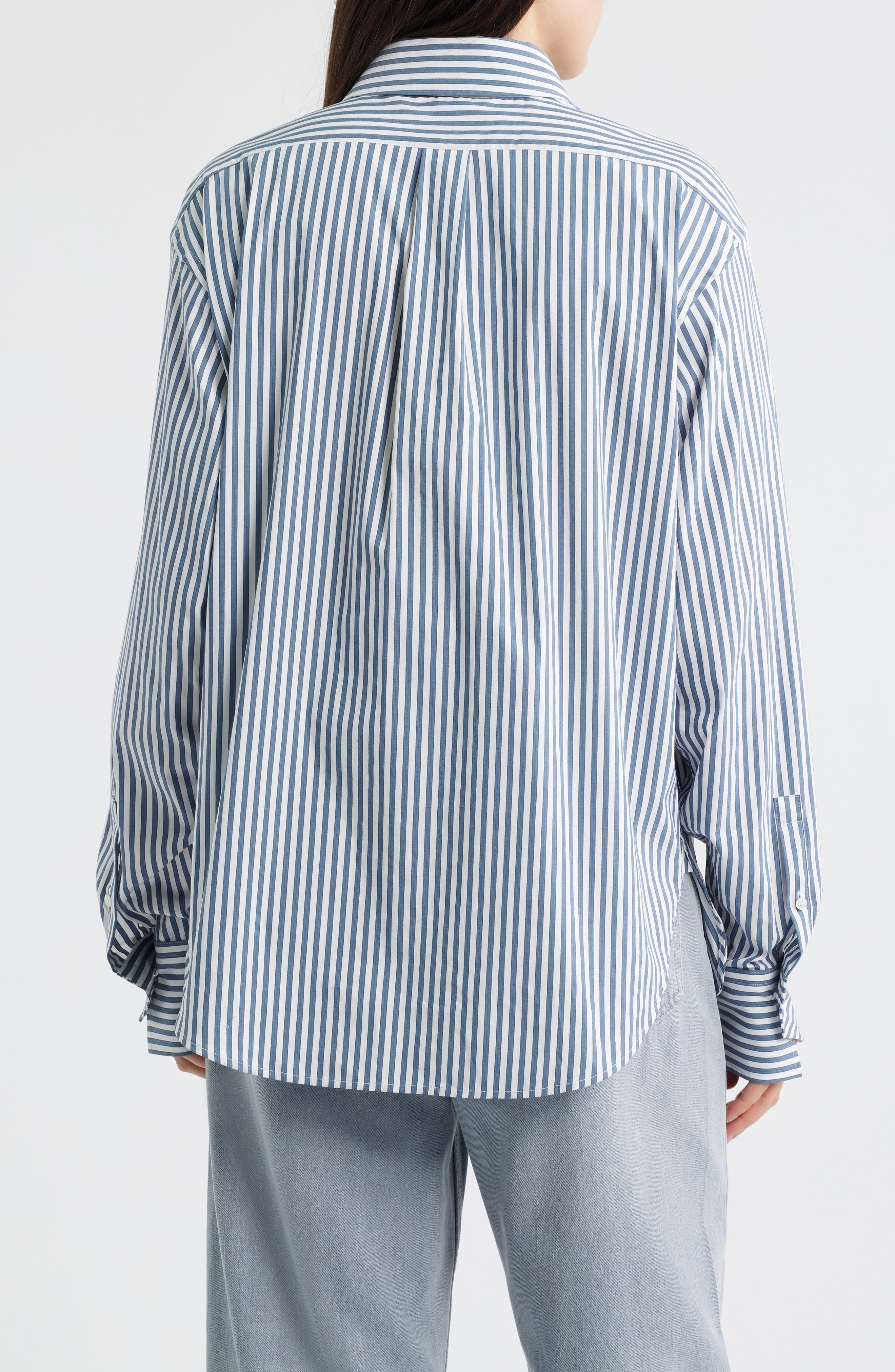 BOSS Saturday Stripe Woven Shirt in Tanzanite Stripe at Nordstrom - 2