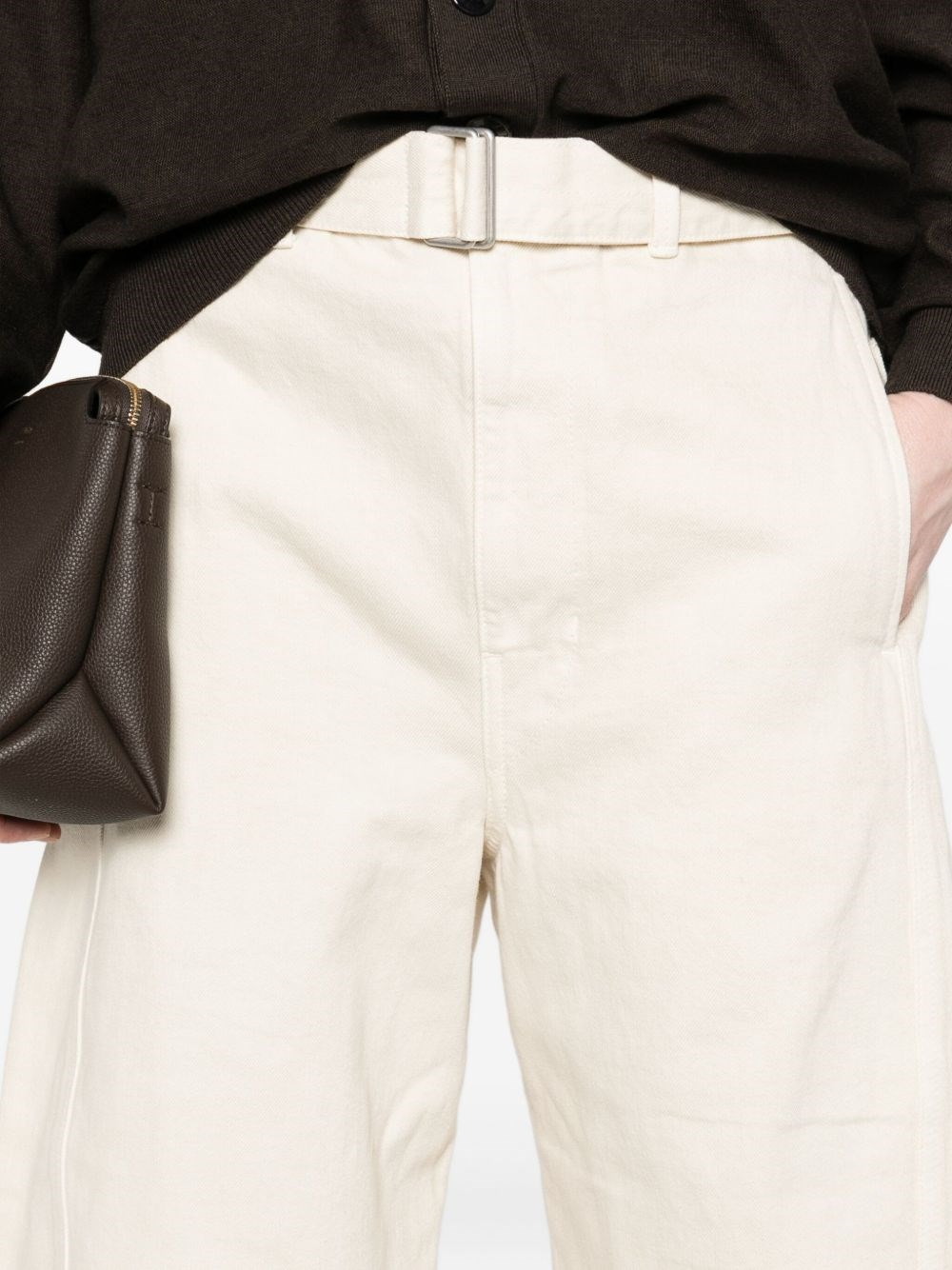 Twisted denim cotton jeans - 5