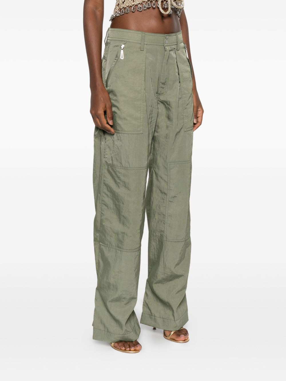 pleated pocket trousers - 3