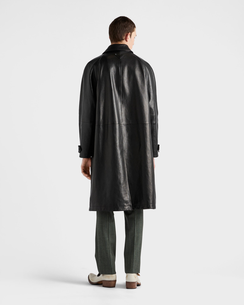Oversized leather coat 5