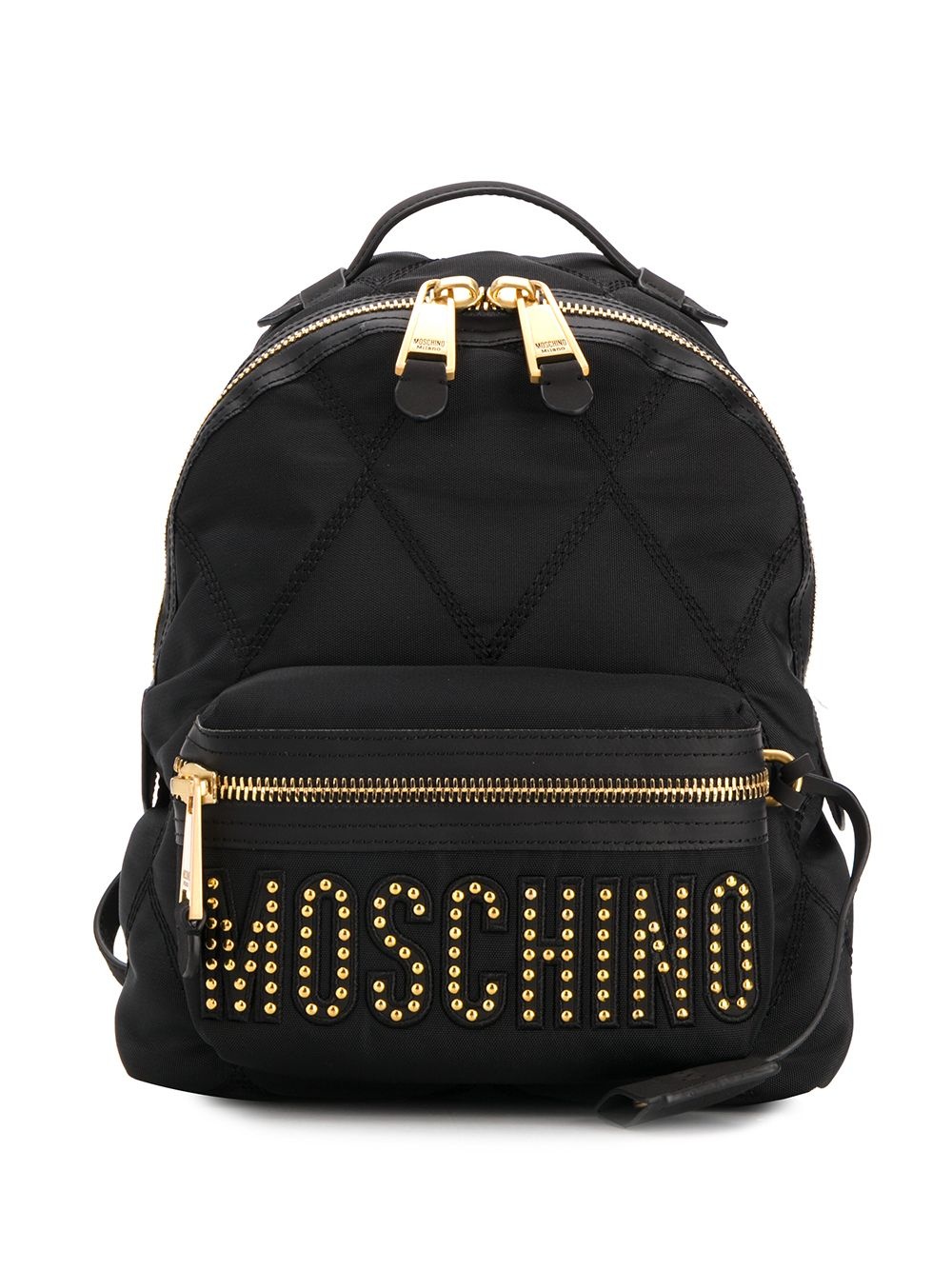 studded logo backpack - 1