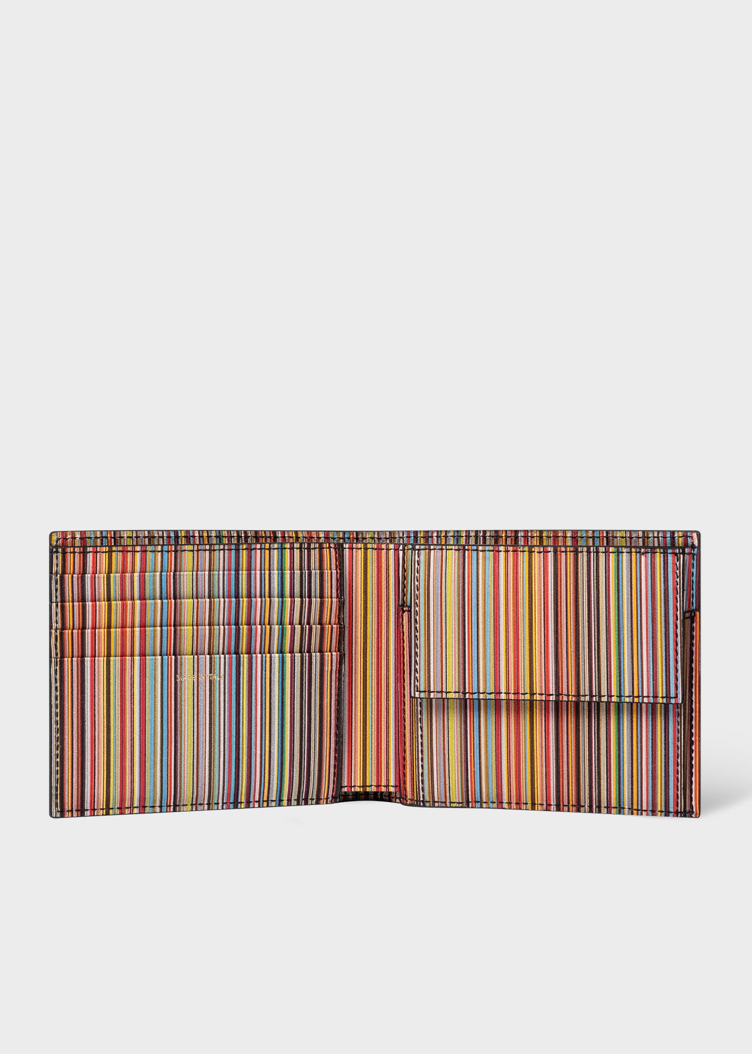 'Signature Stripe' Interior Billfold and Coin Wallet - 2