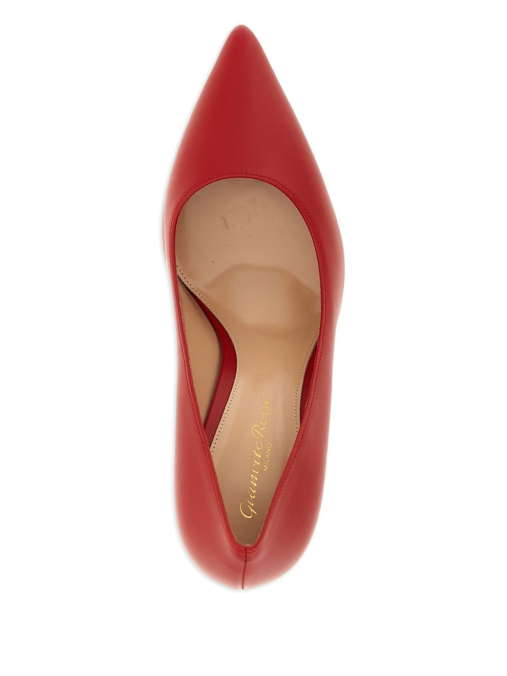 85mm leather heeled pumps - 4