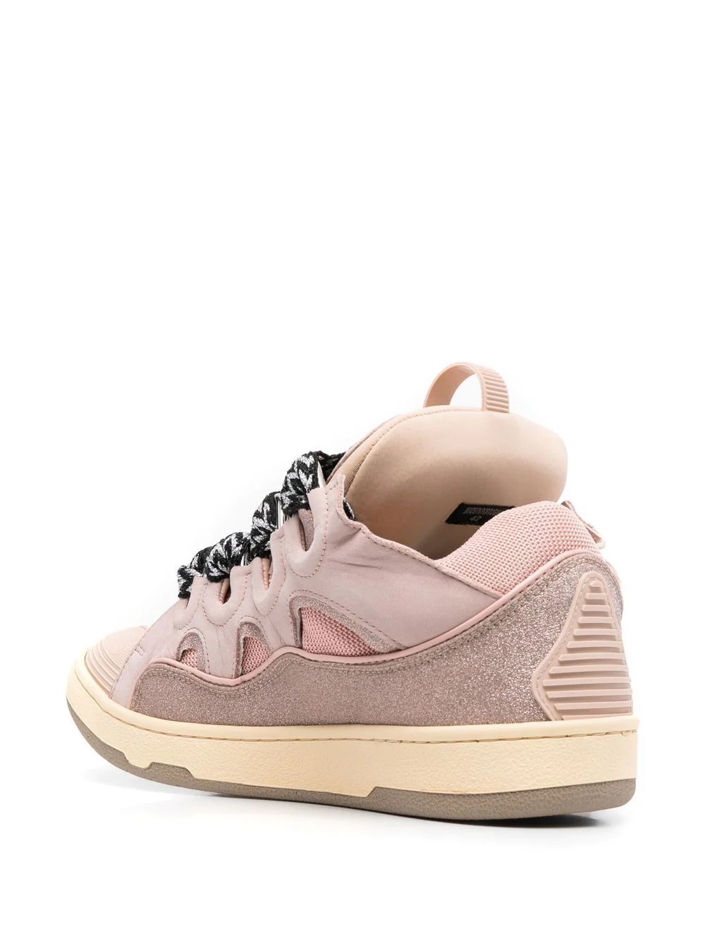 lace-up low-top sneakers - 3