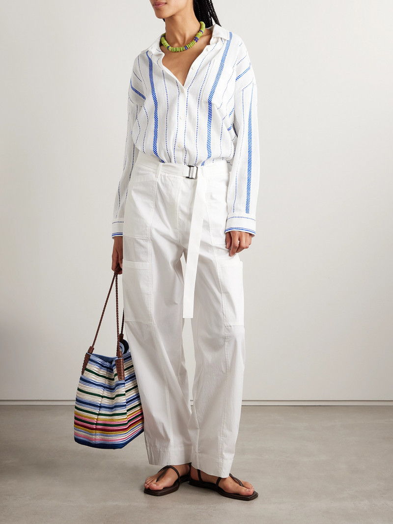 lemlem Mariam Striped Cotton-blend Shirt outlook