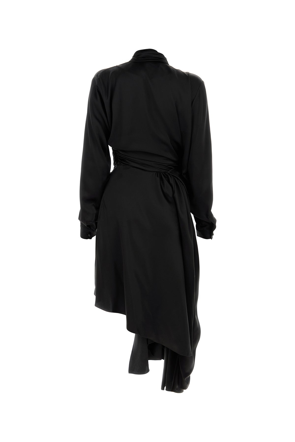 Black satin dress - 2
