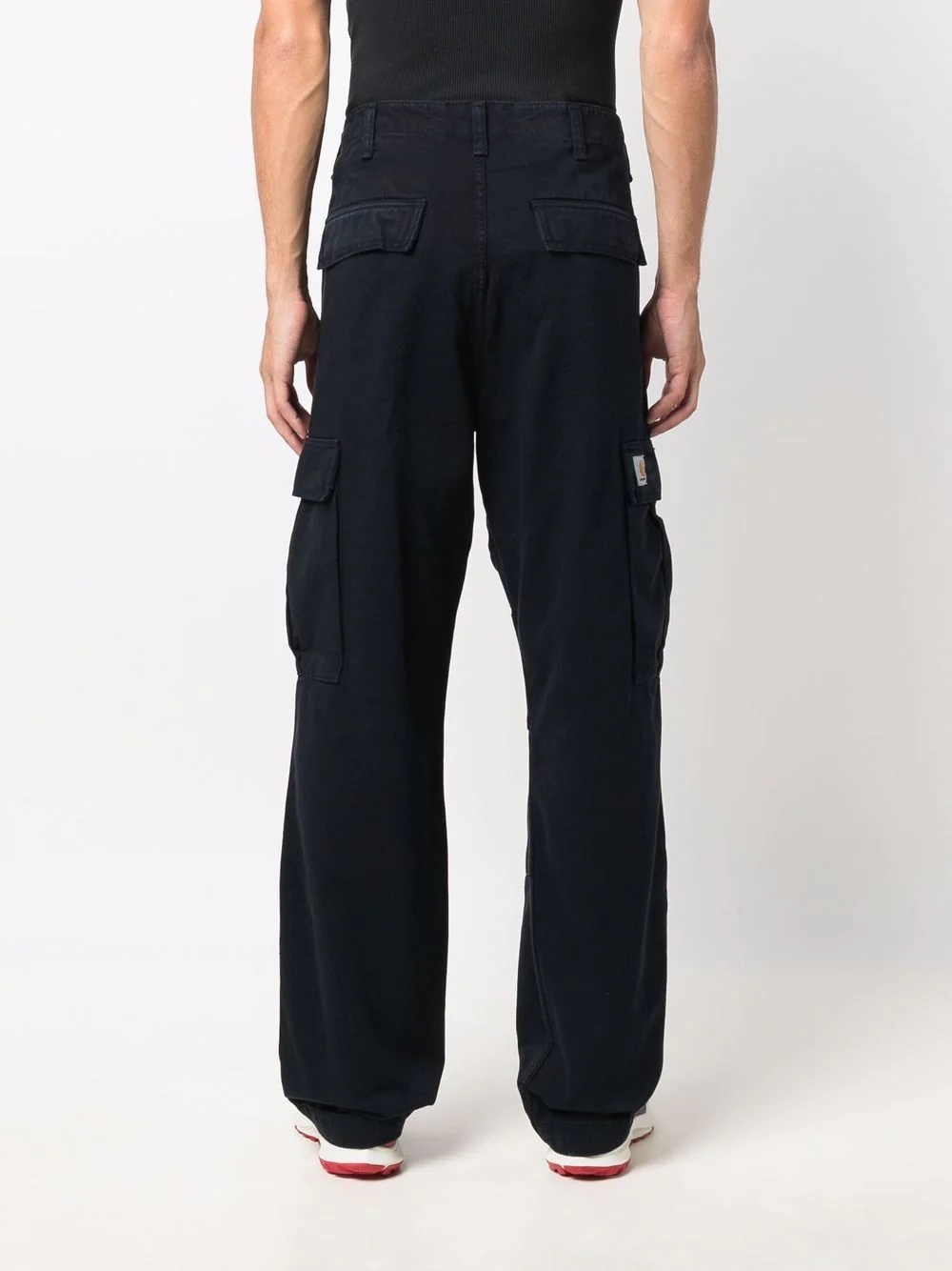 straight-leg cargo trousers - 4