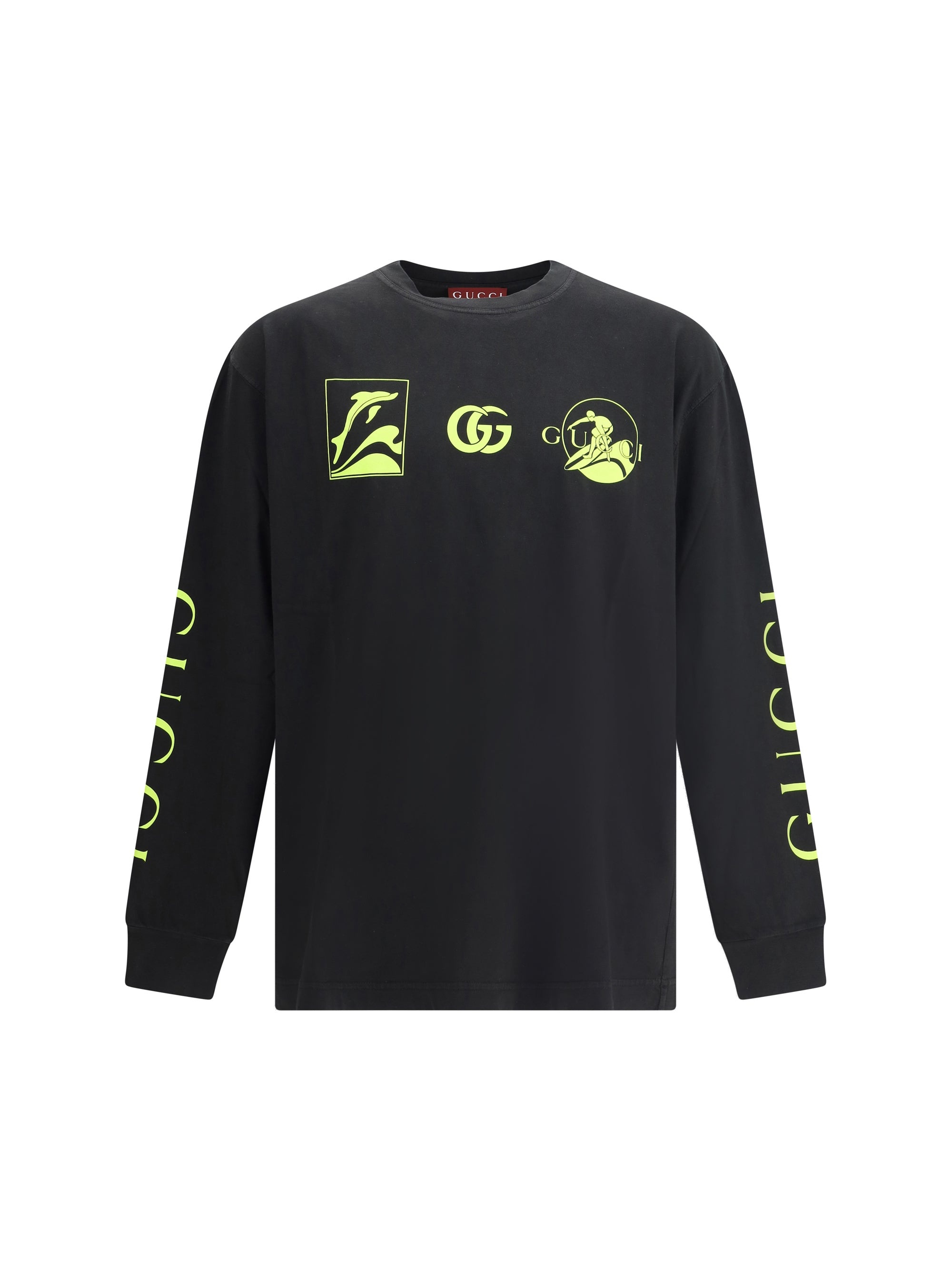 Gucci Men Logoed Long Sleeve Jersey - 1